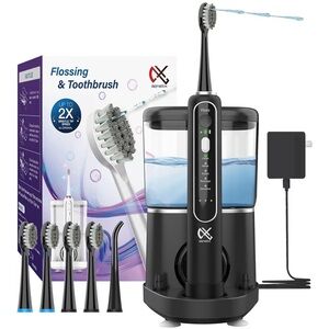 Brand New Professional Flossing Electric Toothbrush Sonic 2-in-1 Water Flosser